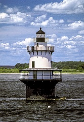 Hog Island Lighthouse in Narragansett Bay